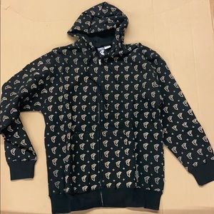 Famous stars and straps zip up hoodie